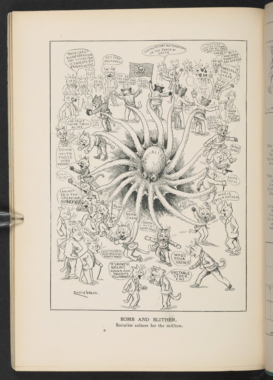 Socialismo, de la p.46, Louis Wain Annual de Louis Wain