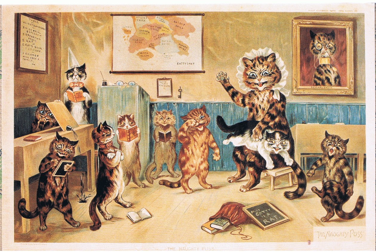 El Gato Travieso de Louis Wain