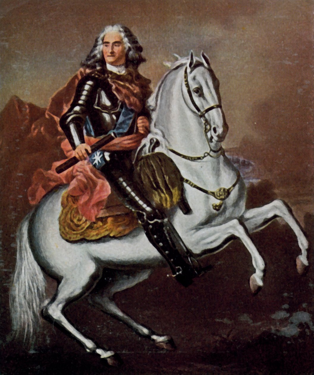 Agosto el Fuerte de Louis de (after) Silvestre
