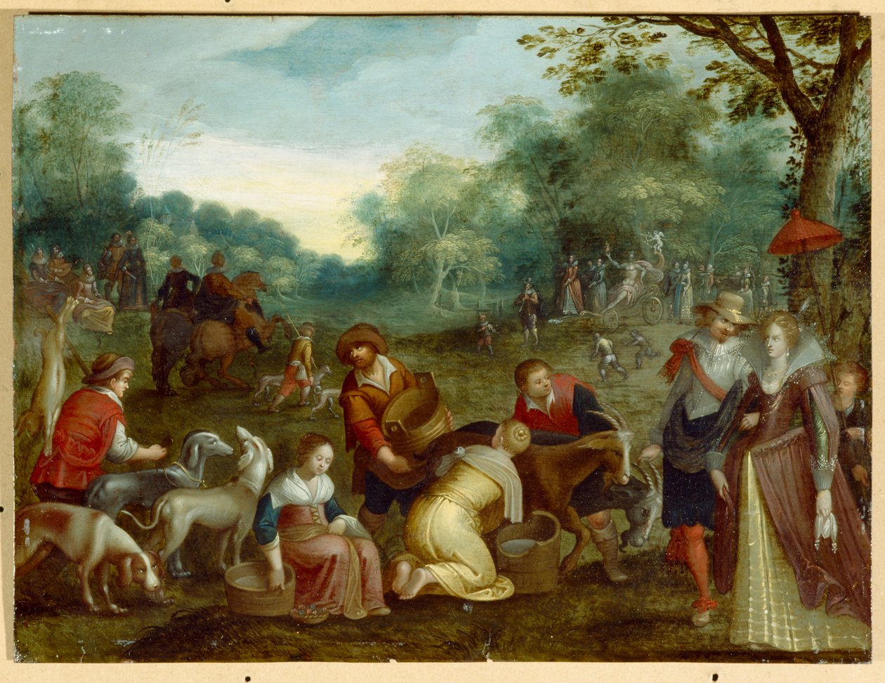 Primavera (óleo sobre lienzo) de Louis de (circle of) Caullery
