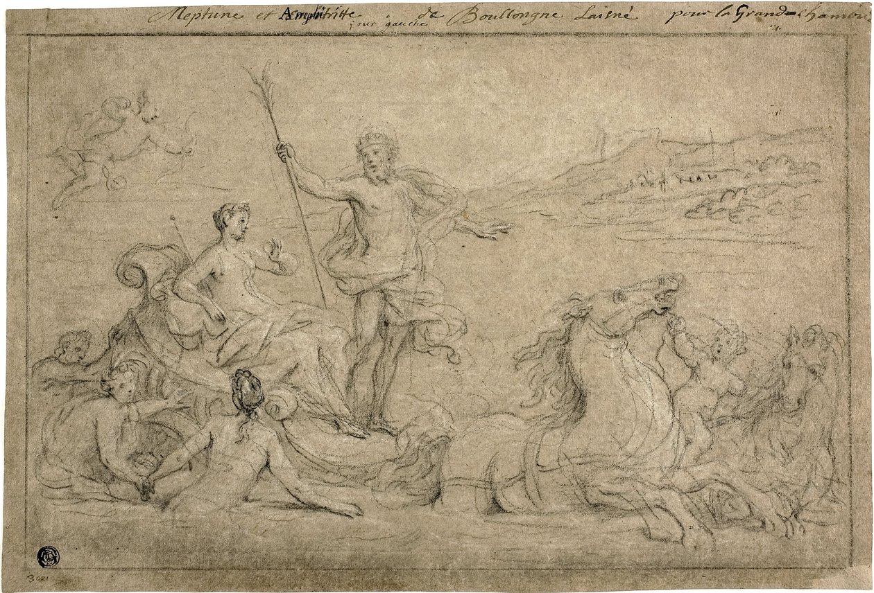 Triunfo de Neptuno y Anfitrite, 1706-07 de Louis de Boullongne