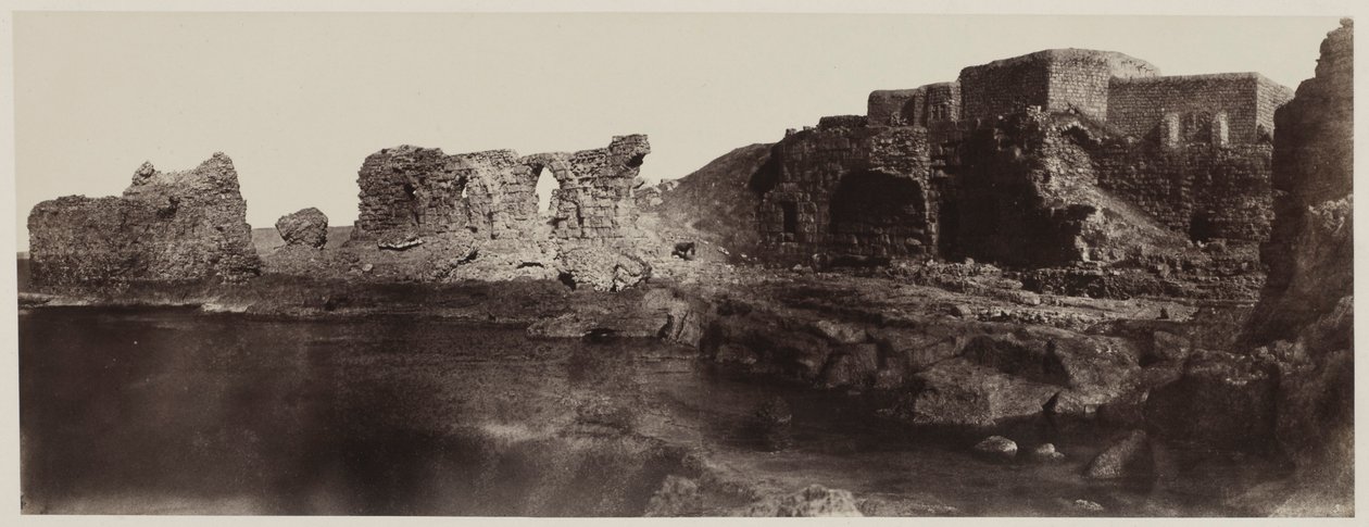 Kaalat el Athlit, Siria, Vista desde el Lado del Mar, 1859 de Louis de Clercq