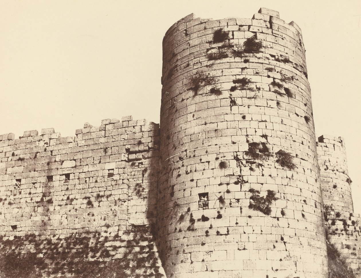 Kalaat-El-Hosn, Segunda Enceinte, Exterior, Torre de Esquina, suroeste de Louis de Clercq