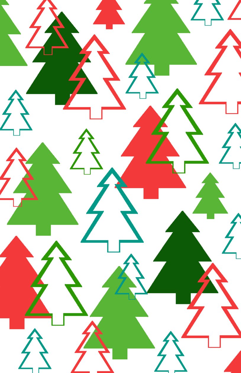 árboles de Navidad superpuestos de Louisa Hereford