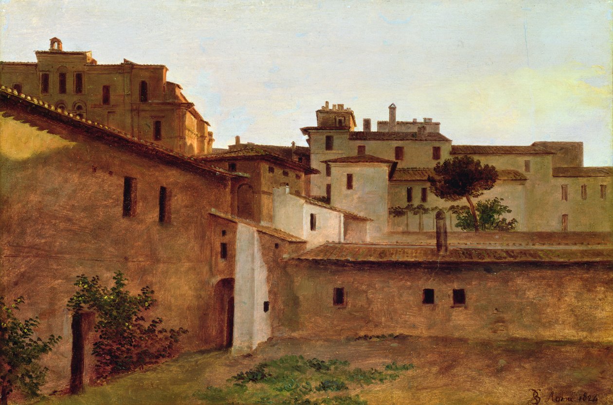 Tejados en Roma, 1824 de Louise Josephine Sarazin de Belmont