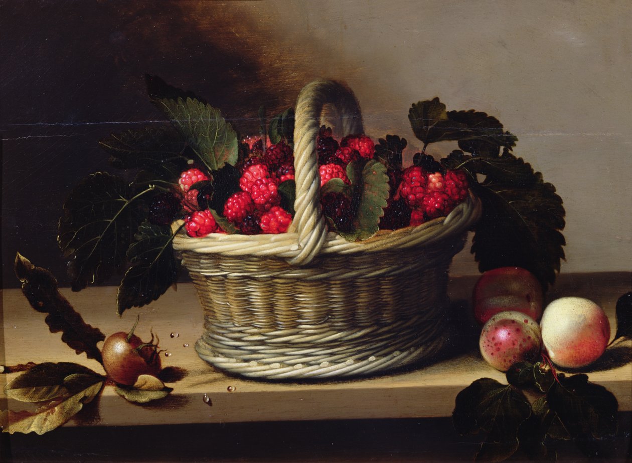 Cesta de moras y frambuesas de Louise Moillon