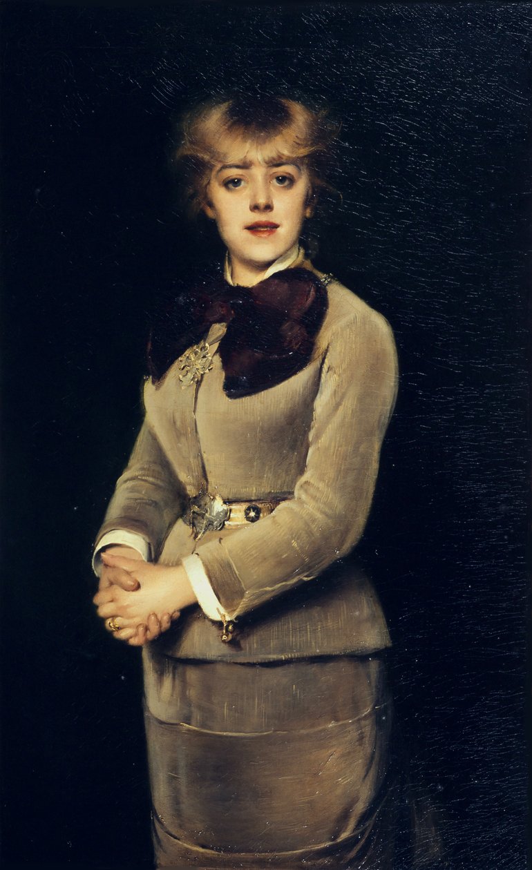 Retrato de la actriz Jeanne Samary, 1879 de Louise Abbéma