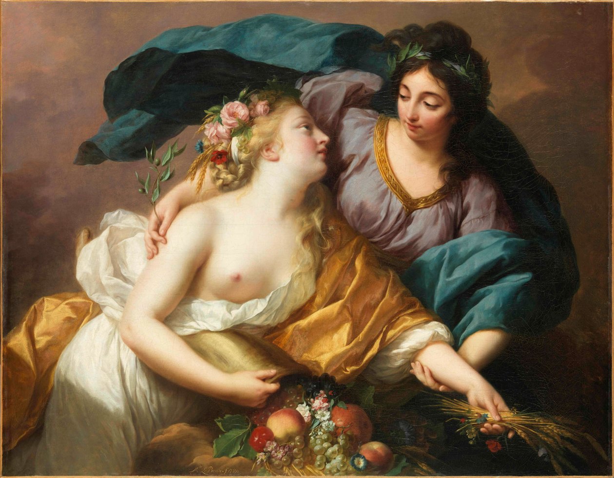 La Paz trayendo de vuelta la Abundancia de Elisabeth Louise Vigee Lebrun