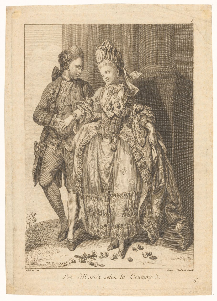 Les Mariées selon la Coutume (título en el objeto)
El nacimiento del amor (título de la serie) de Louise Gaillard
