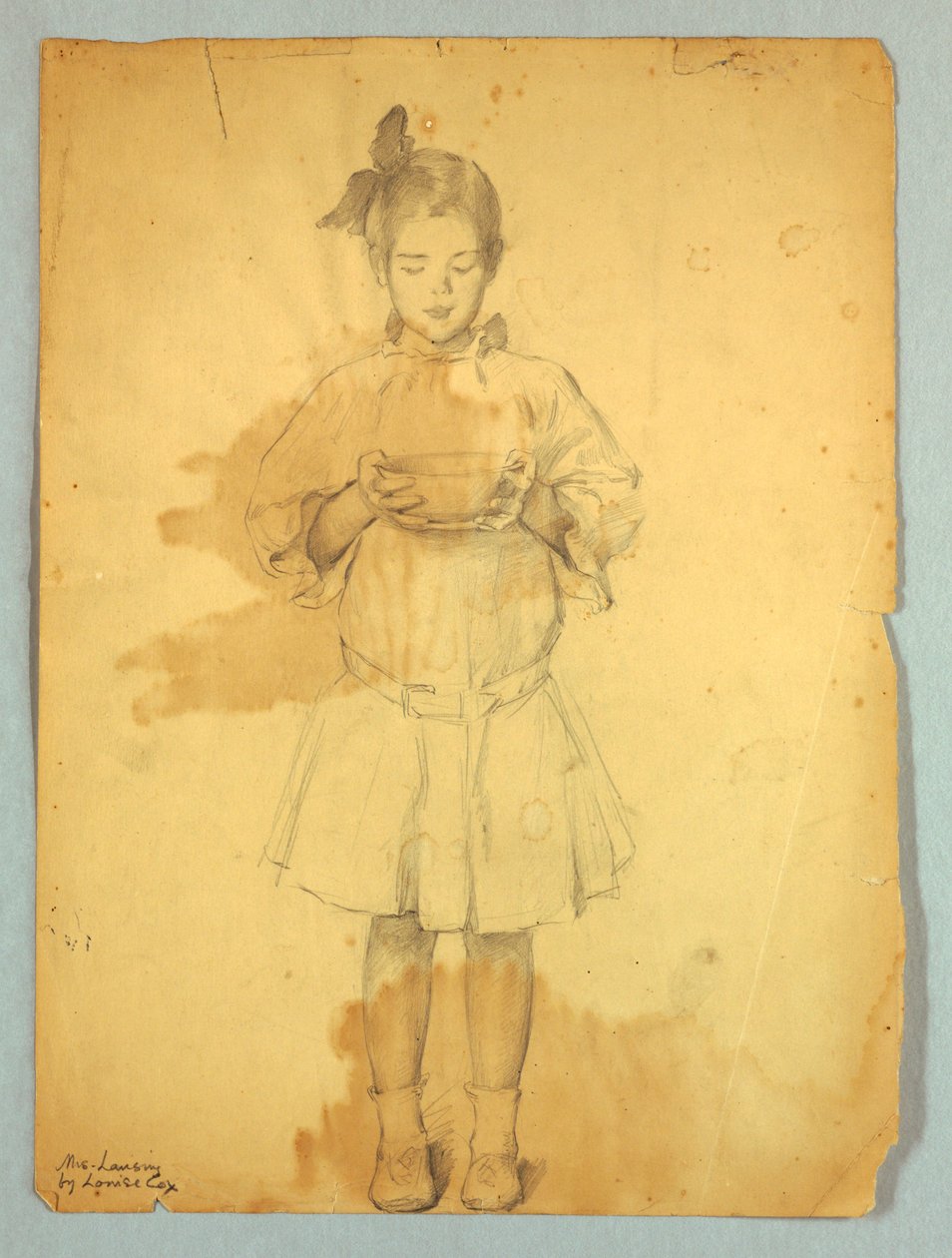 Niña con cuenco de Louise Howland King Cox