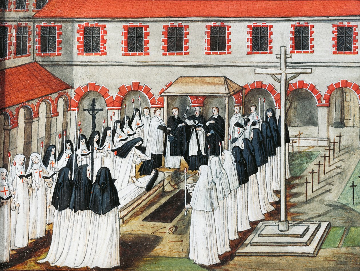 Abadía de Port-Royal des Champs, El entierro de una monja de Louise Magdeleine Hortemels