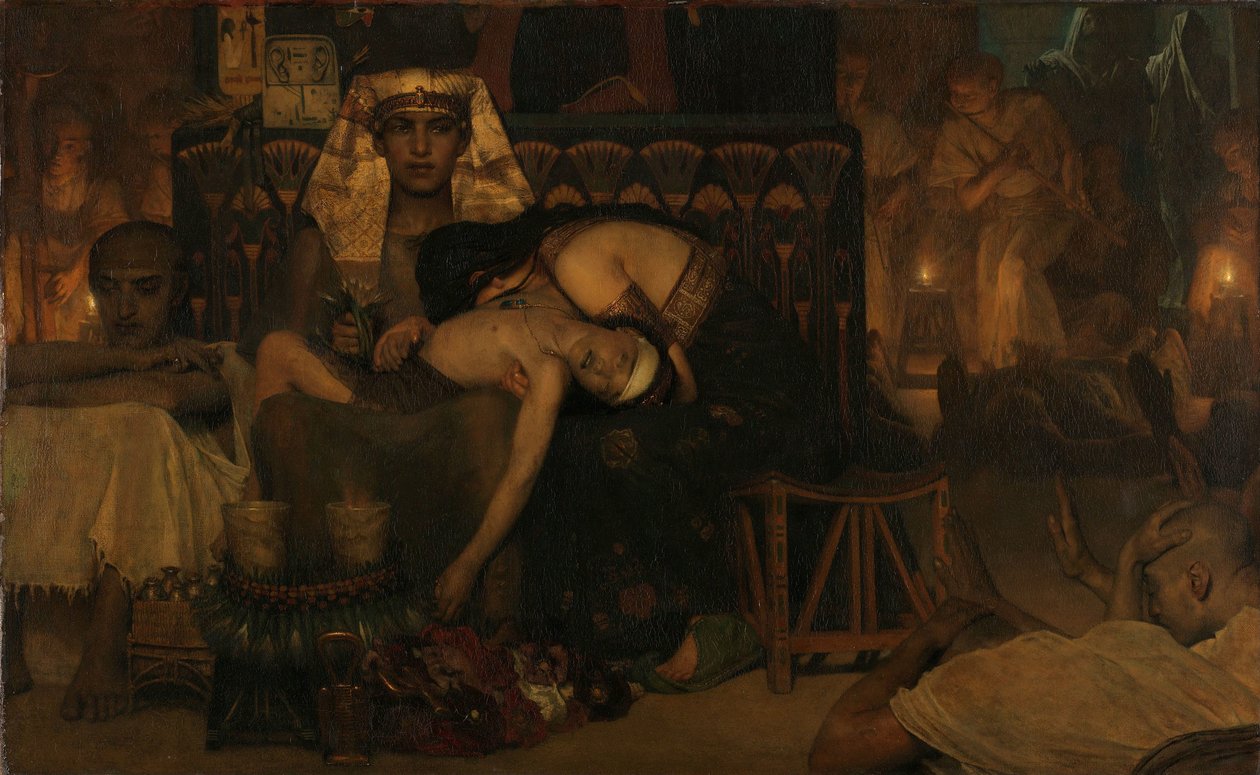 La muerte del hijo primogénito del faraón
La muerte del hijo primogénito del faraón de Lourens Alma Tadema