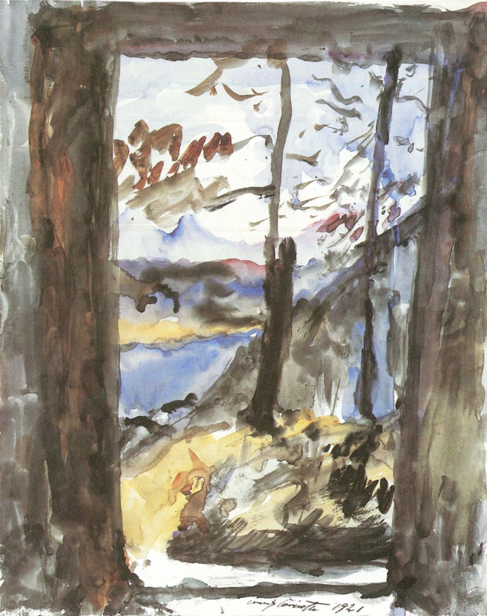 Vista del Walchensee de Lovis Corinth