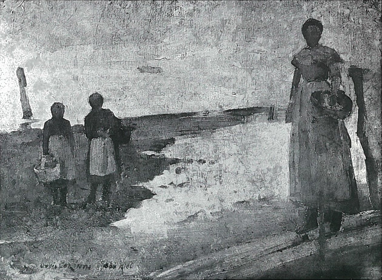 Tres chicas pescadoras de Lovis Corinth