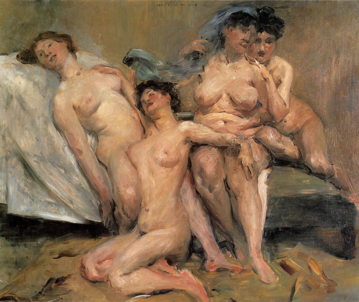 Grupo de mujeres amigas de Lovis Corinth