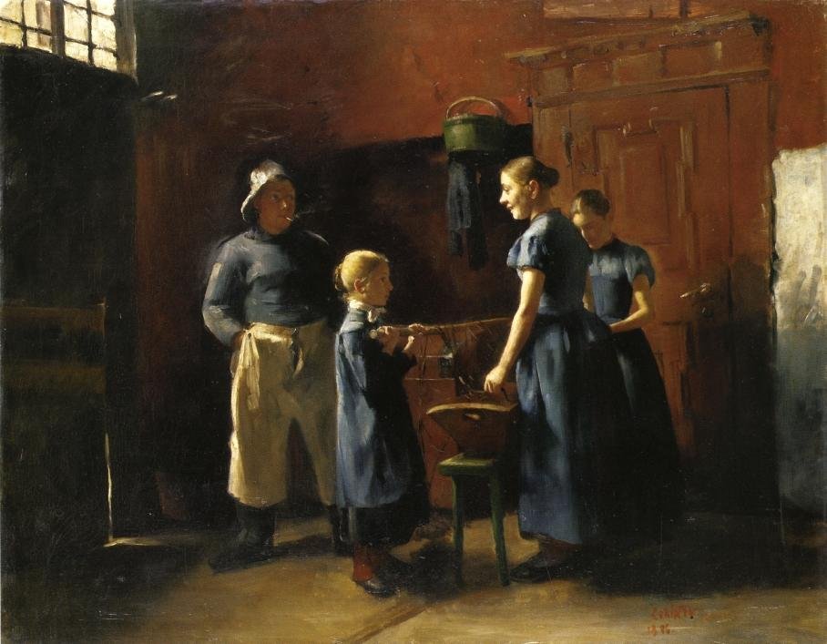 En la casa del pescador de Lovis Corinth