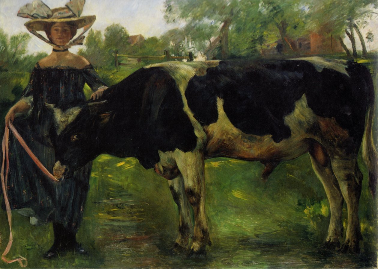 Niña con toro de Lovis Corinth