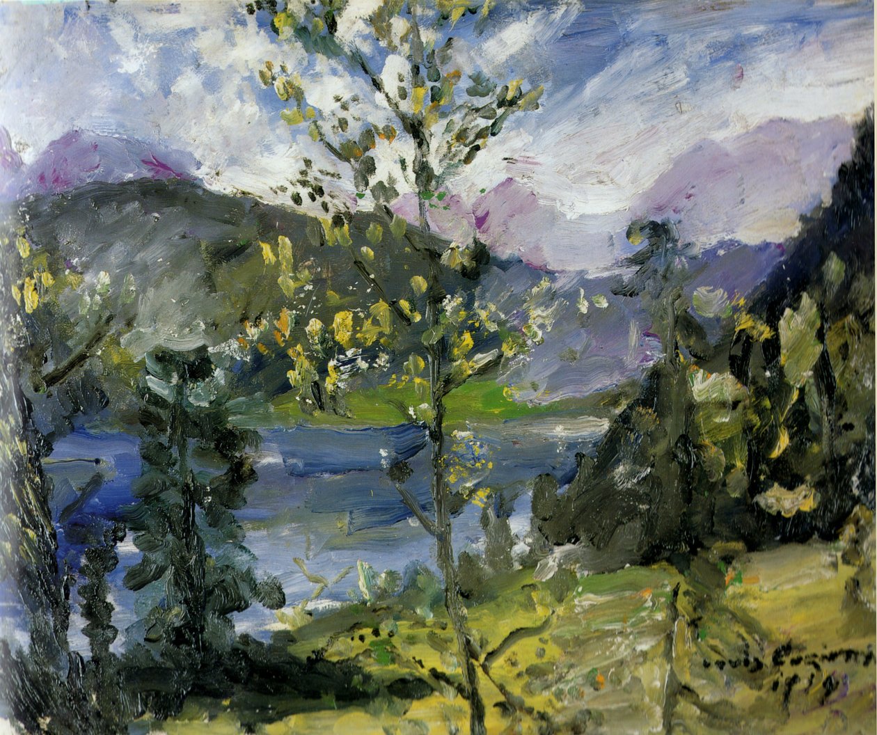 Nieve de octubre en Walchensee de Lovis Corinth