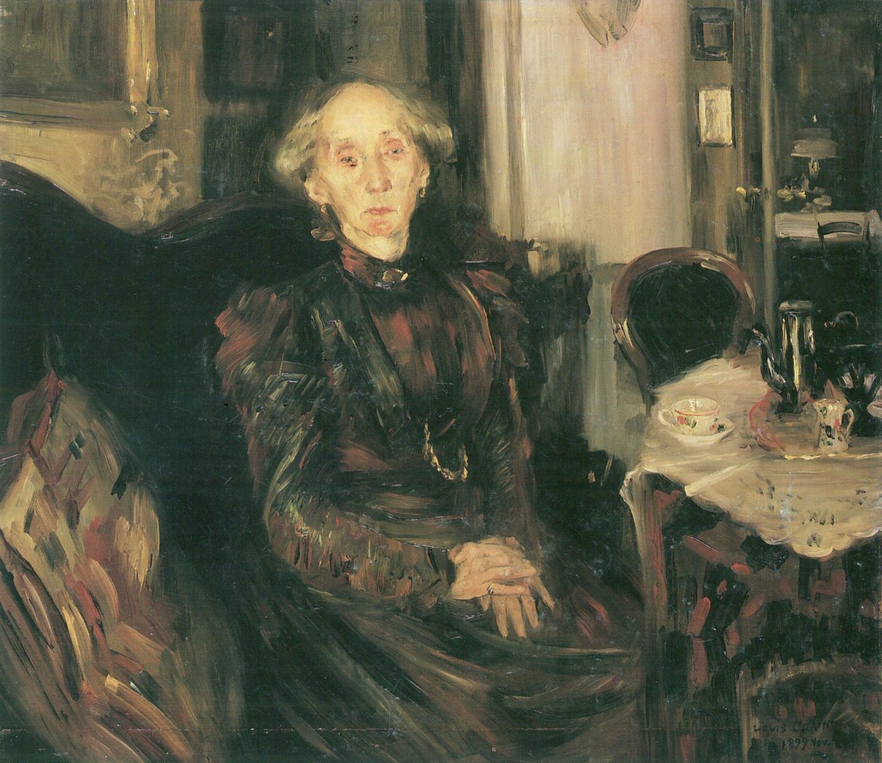Retrato de la madre Rosenhagen de Lovis Corinth