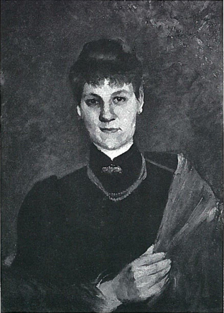Retrato de una mujer con collar de coral de Lovis Corinth