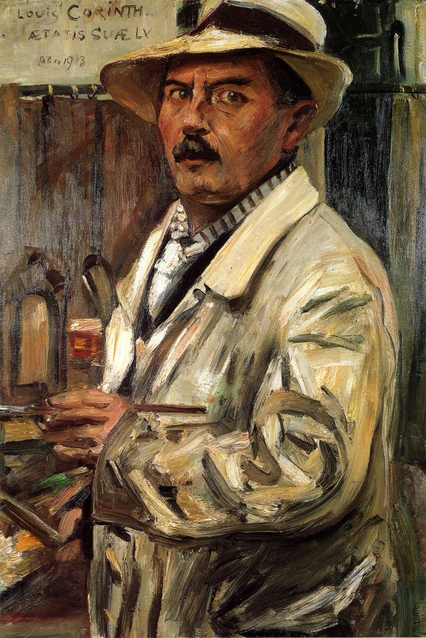 Autorretrato con sombrero de paja de Lovis Corinth
