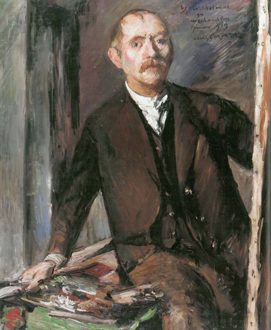 Autorretrato frente al caballete de Lovis Corinth