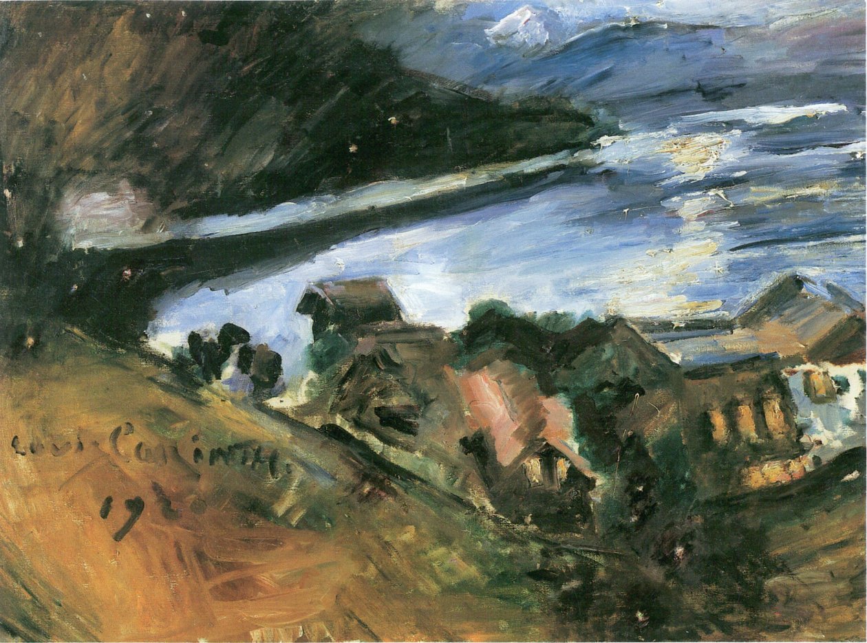 Walchensee a la luz de la luna de Lovis Corinth