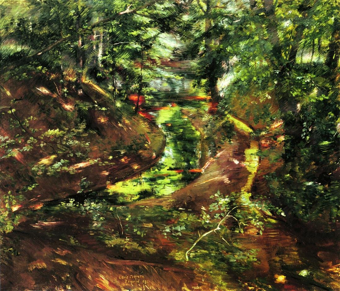 Interior del bosque en Bernried de Lovis Corinth