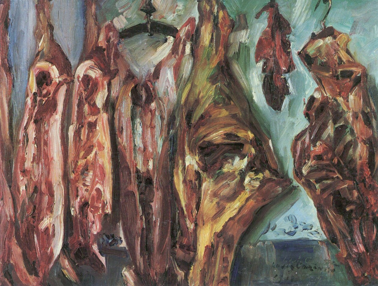 Naturaleza muerta con peces de Lovis Corinth