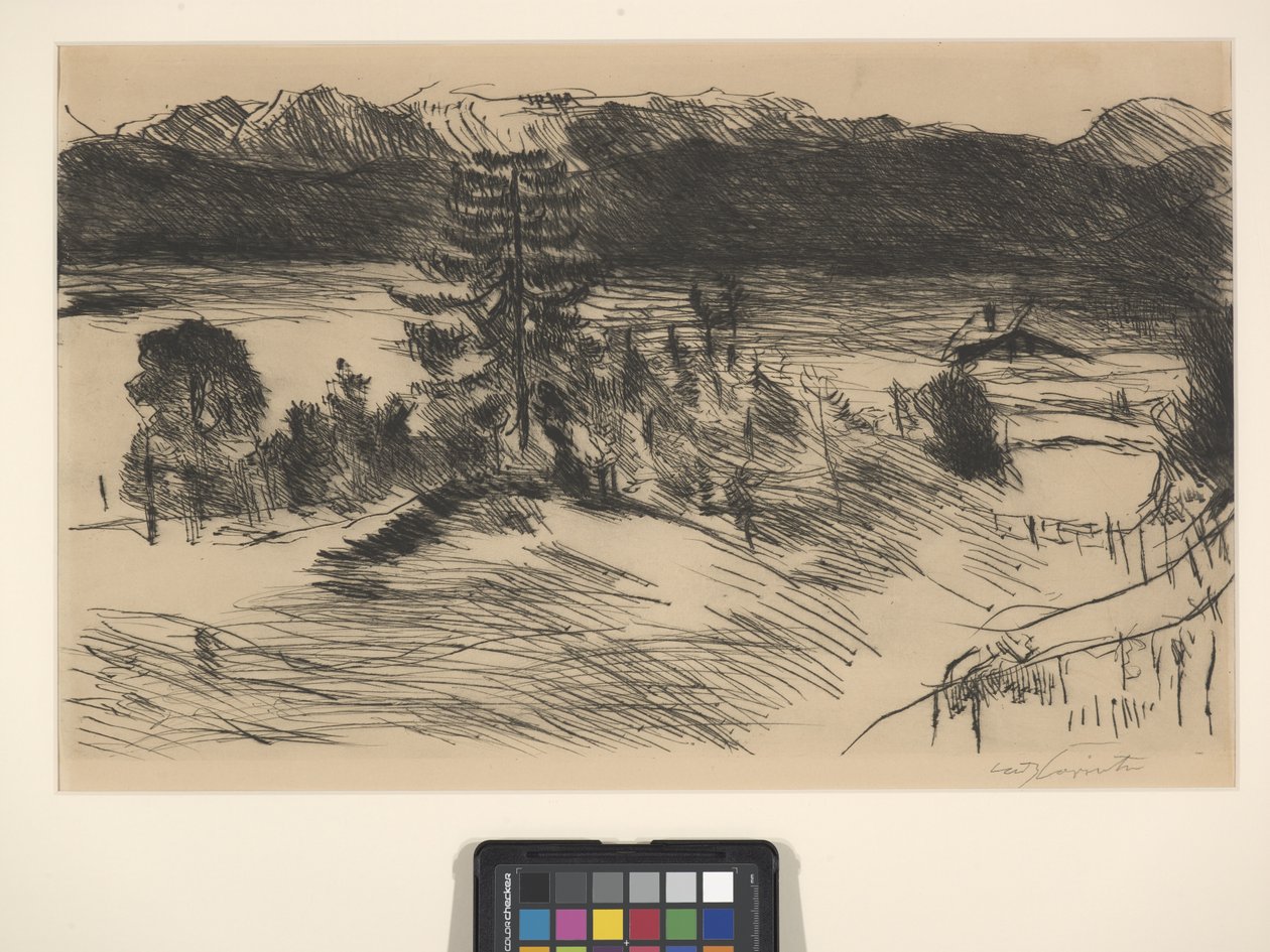 Gran Walchenzee (aguafuerte y punta seca) de Lovis (1858 1925) Corinth