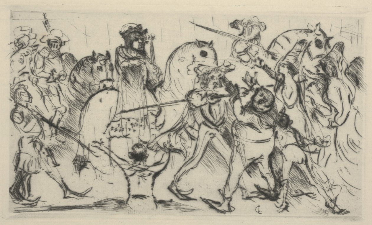 La coronación de Enrique V de Lovis  Corinth