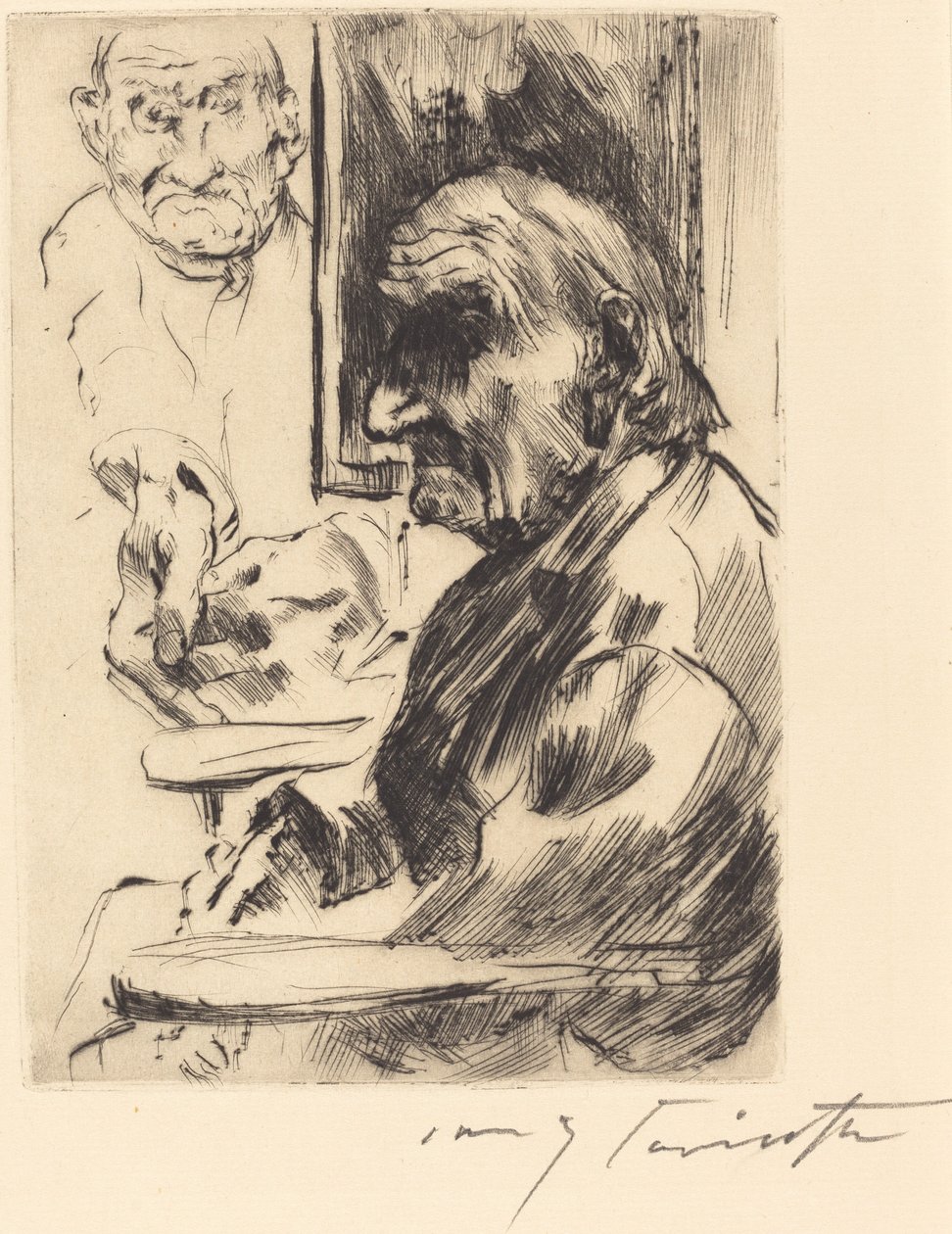 Hombre viejo de Lovis Corinth