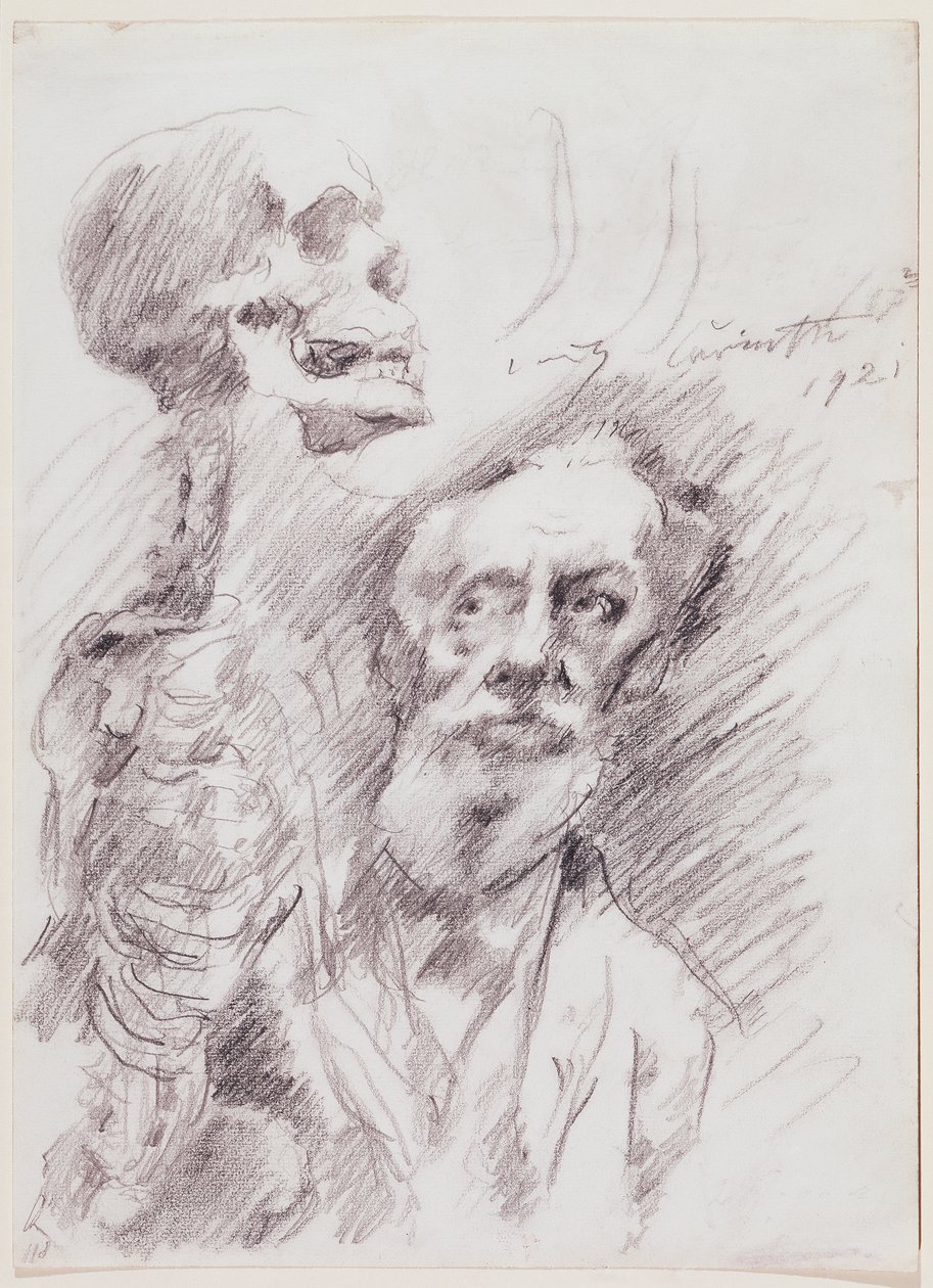 Anatomista con esqueleto de Lovis Corinth