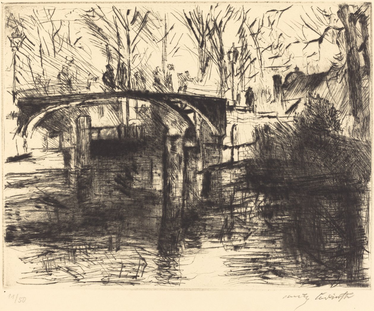Aus dem Tiergarten Vista del Tiergarten, 1920 de Lovis Corinth