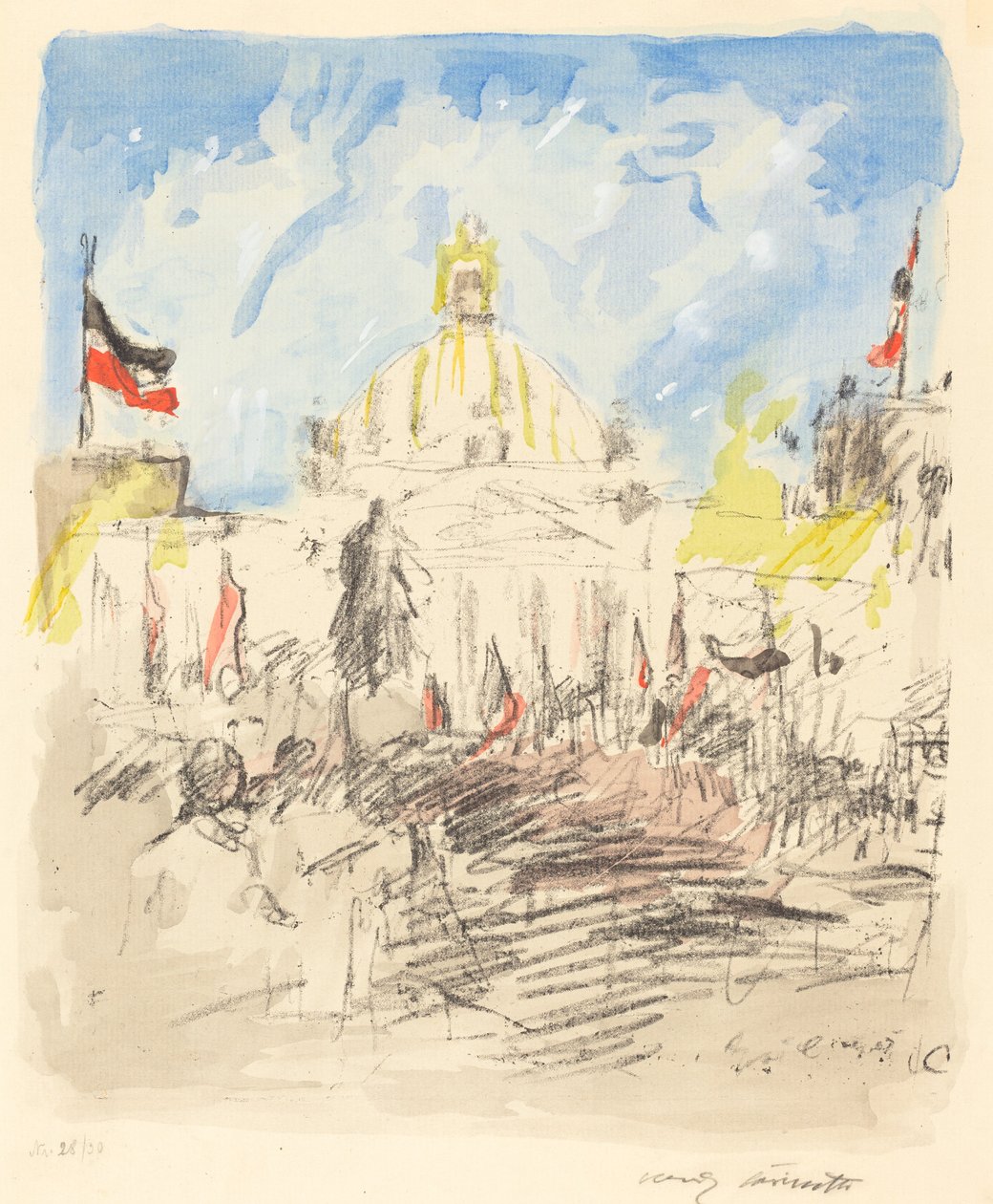 Celebración para Bismarck, 1915 de Lovis Corinth