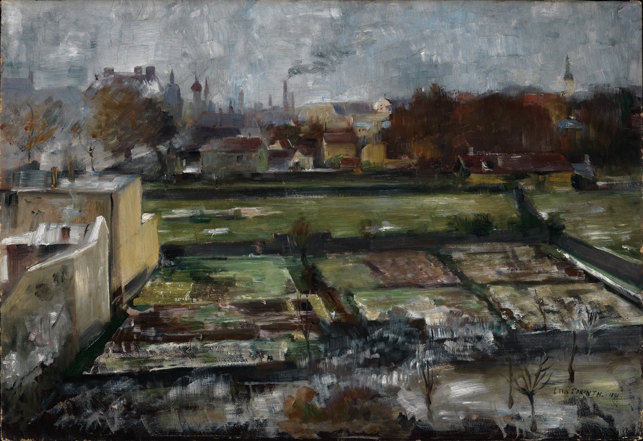 Vista desde el estudio de Múnich de Lovis Corinth