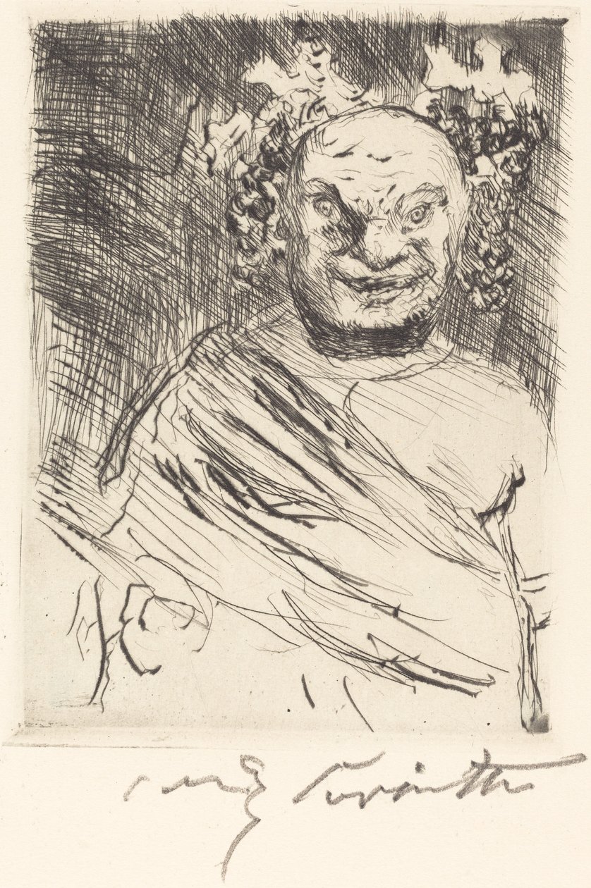 El Banquete de Trimalchio: pl. I de Lovis Corinth