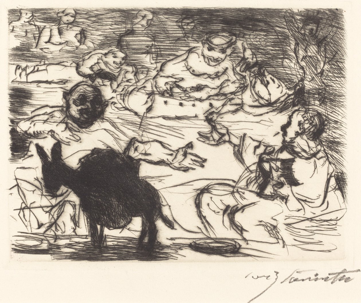 Das Gastmahl des Trimalchio: pl. V de Lovis Corinth