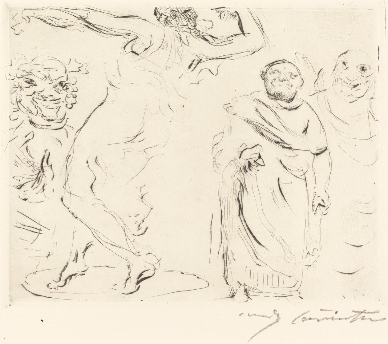 Das Gastmahl des Trimalchio: pl. XI de Lovis Corinth