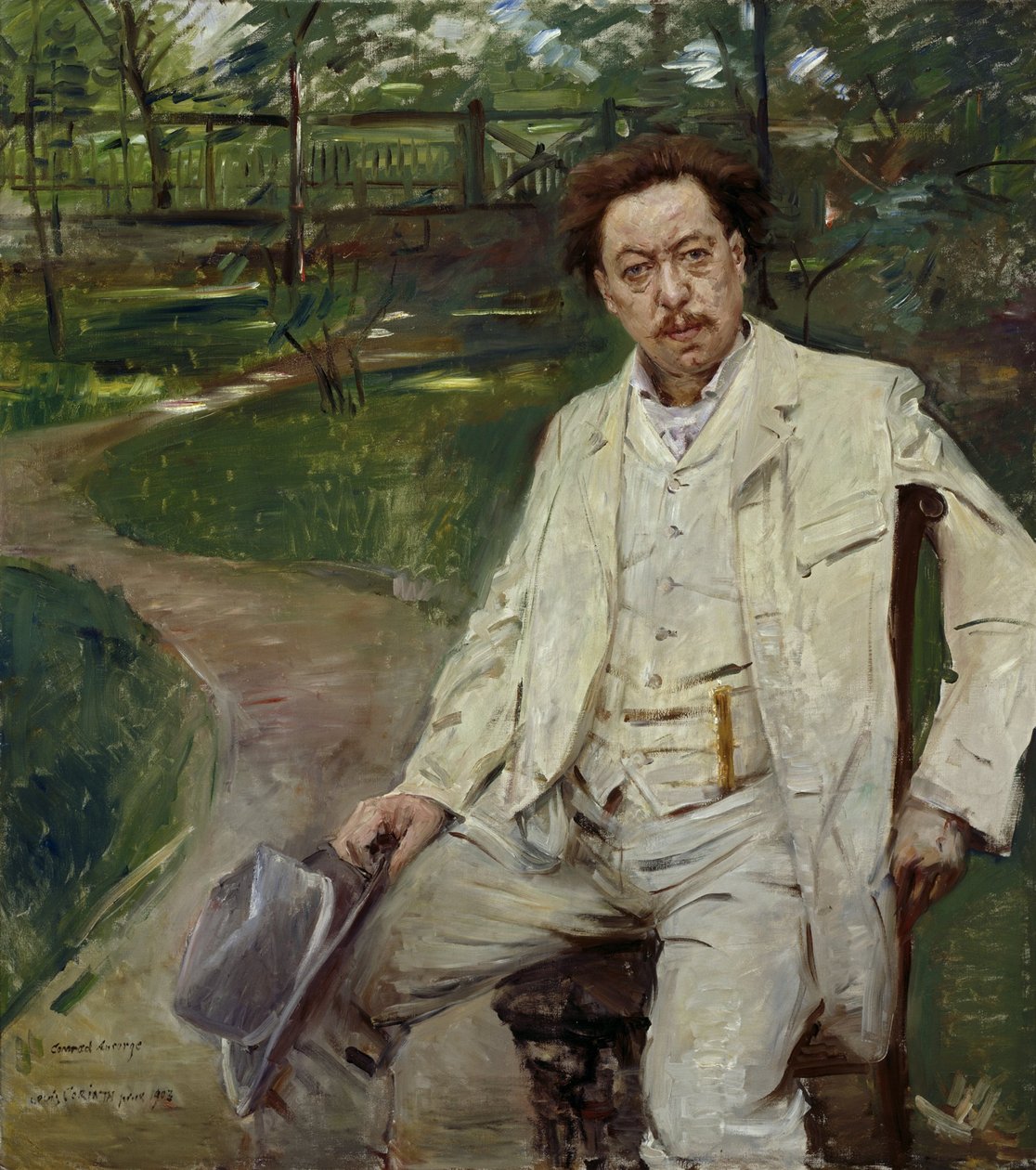El pianista Conrad Ansorge de Lovis Corinth