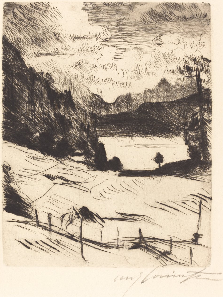 Der Walchensee, 1920 de Lovis Corinth