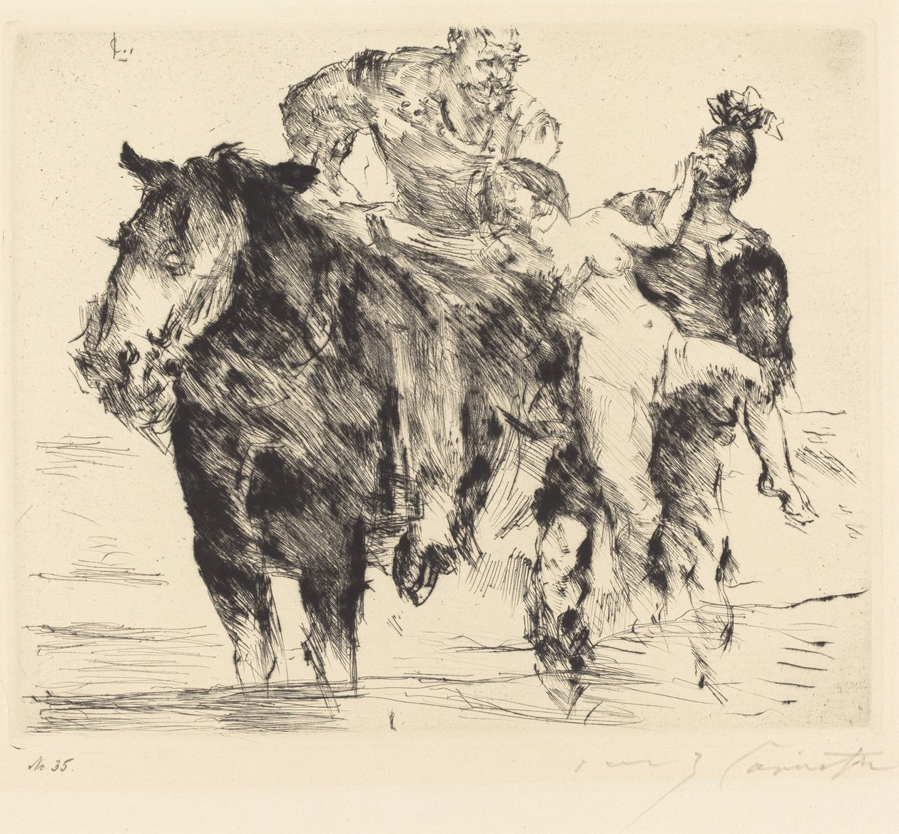 Violación, 1920 de Lovis Corinth