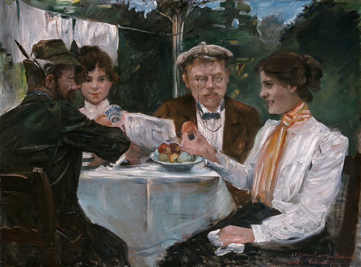 Desayuno en el jardín de Max Halbe de Lovis Corinth