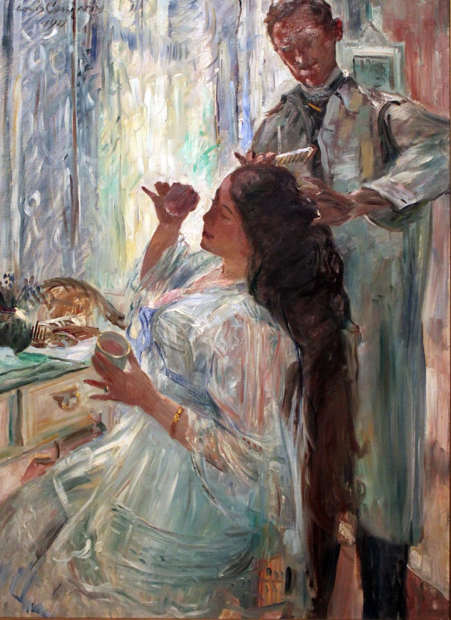 Alemán: Am Putztisch Charlotte Corinth at her Dressing Table de Lovis Corinth