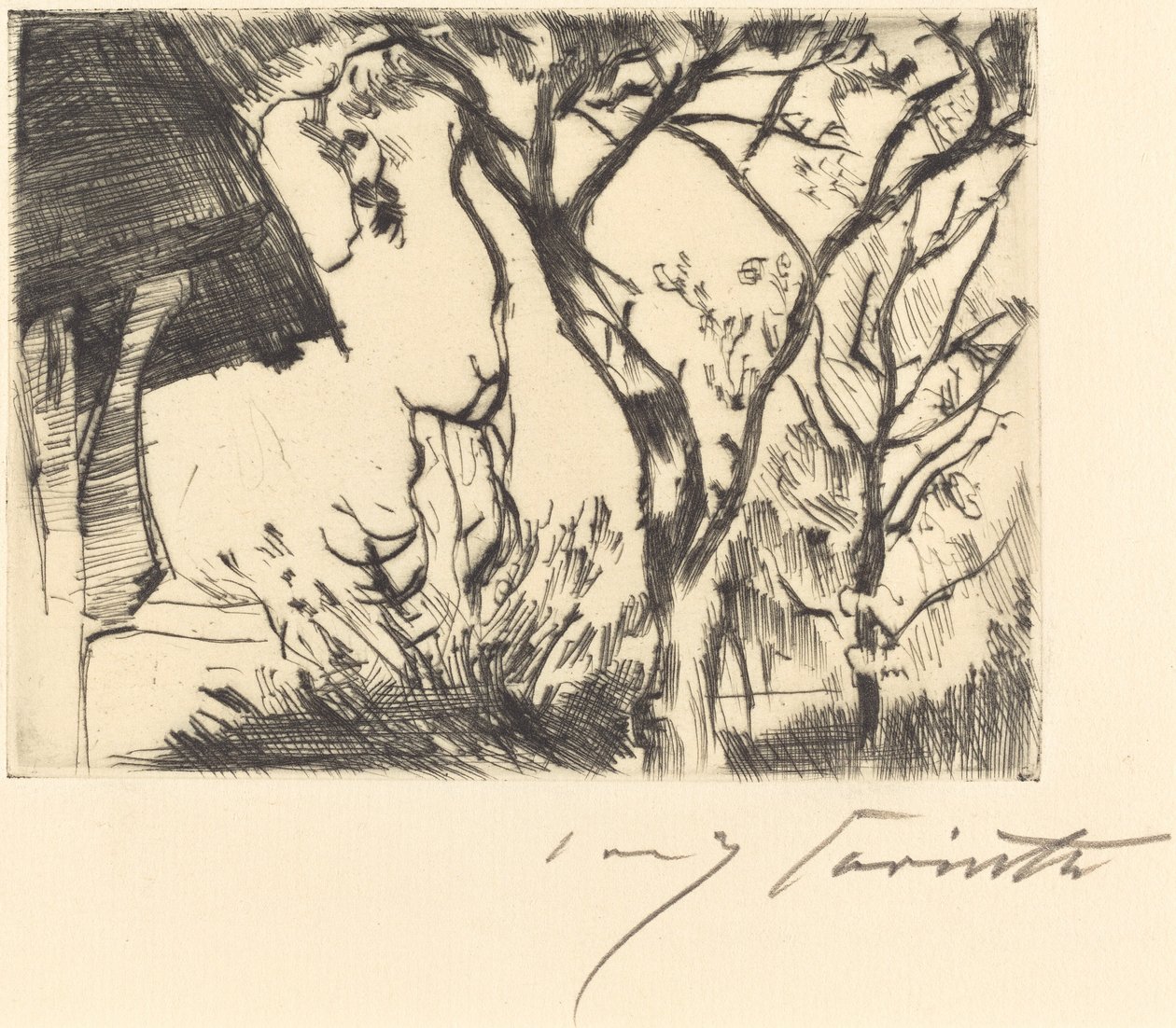 Esquina de una casa, 1918 de Lovis Corinth
