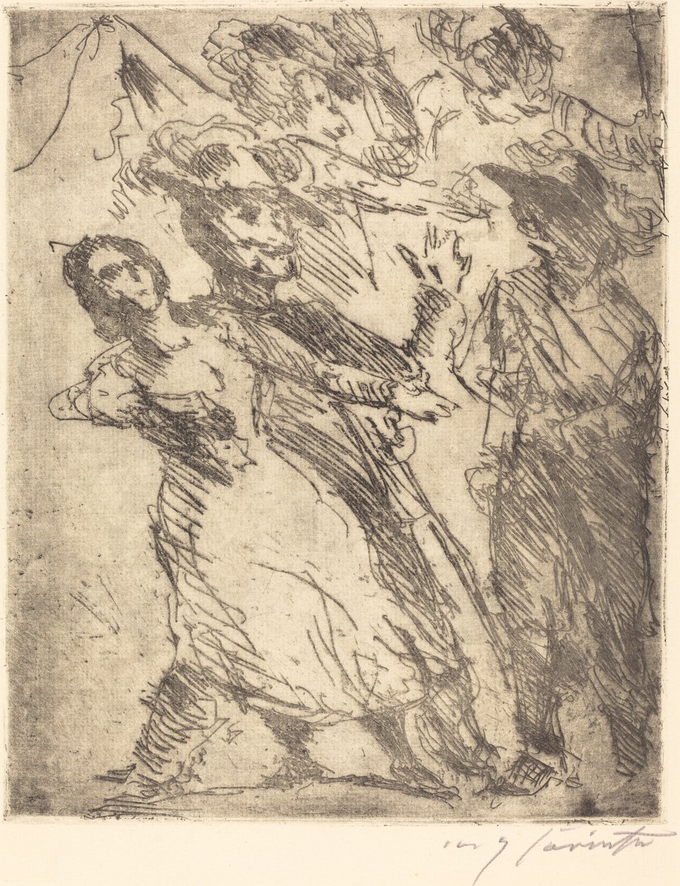 Caballeros con una mujer, c. 1923 de Lovis Corinth
