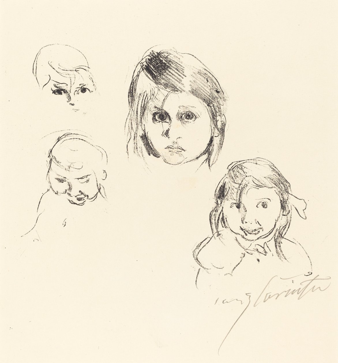 Cabezas de niños, 1914 de Lovis Corinth