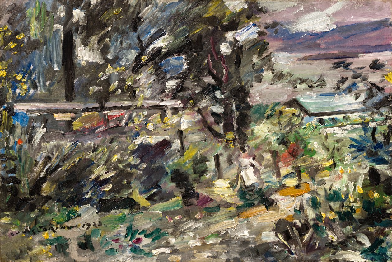 Lago Walchen, sendero de plata de Lovis Corinth