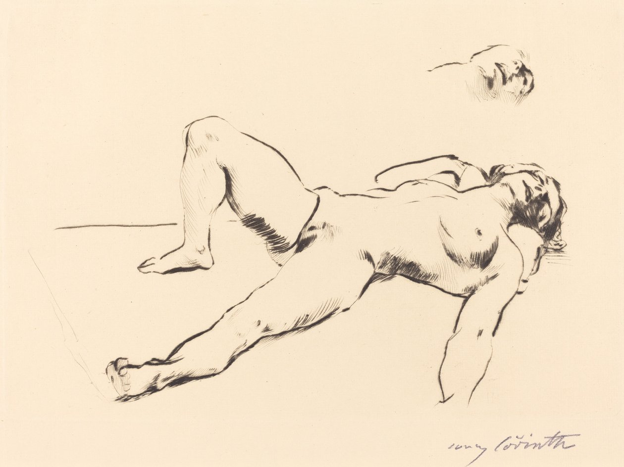 Desnudo Femenino Reclinado II, 1912 de Lovis Corinth