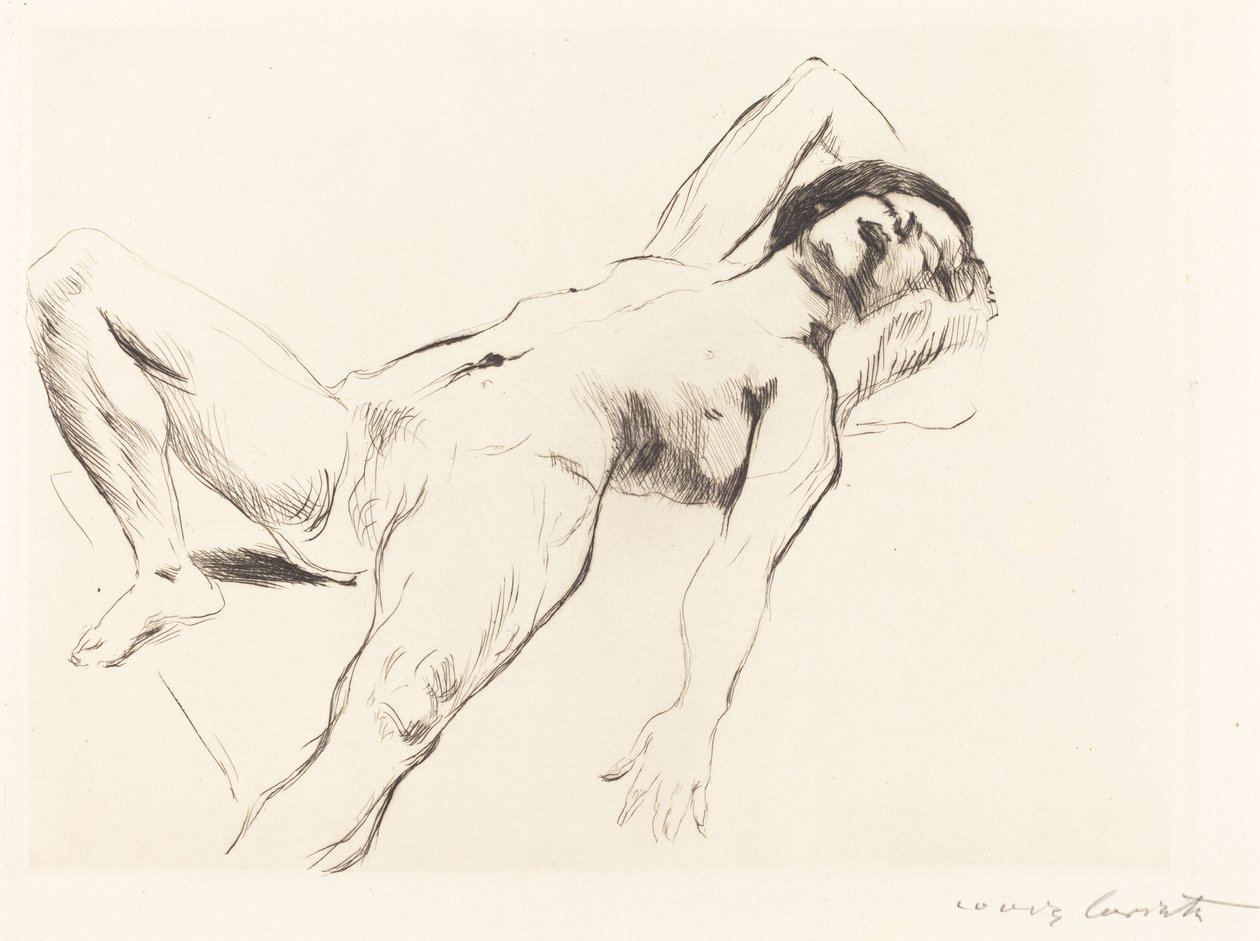 Desnudo Femenino Reclinado I de Lovis Corinth